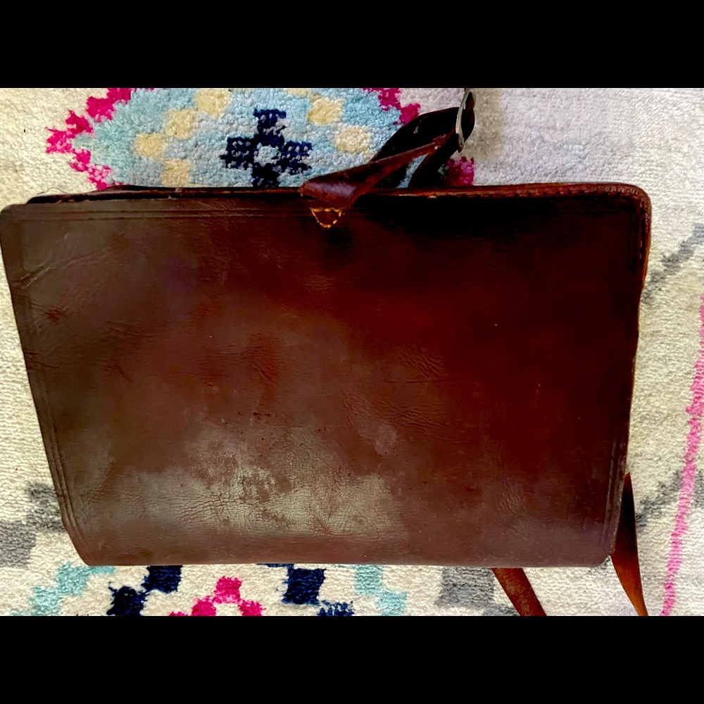 Never used Soft leather messenger/book bag 💼